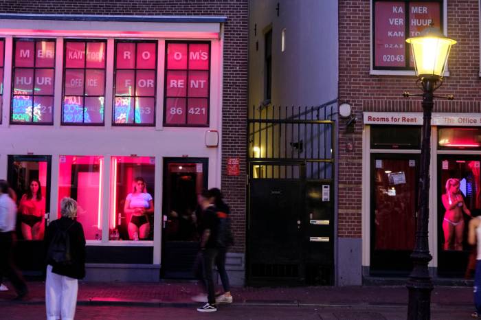 Amsterdam Red Light District - Prostitutes in the De Wallen Windows