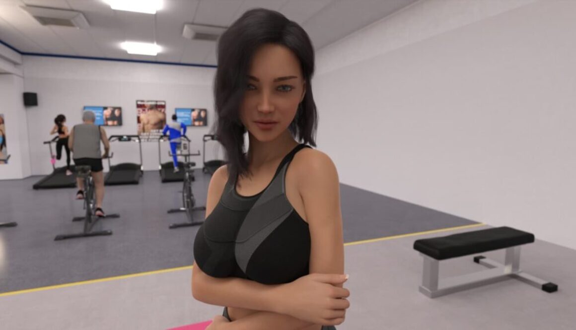 Innocence or Money Game - Jennifer in gym clothes flirting